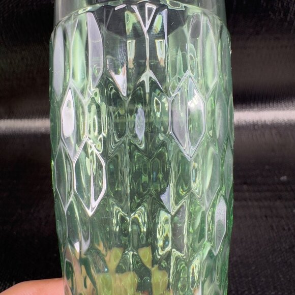 Villeroy and Boch Boston Green Footed Champagne Glasses Cups Barware Set2 Signed - Picture 5 of 12